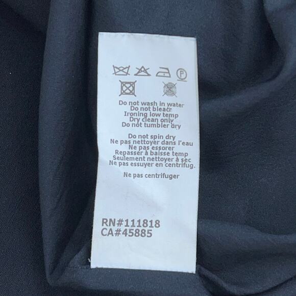 Michael Kors Collection Women Size 6 Pencil Skirt Side Zip Wool Black Italy Made - Picture 11 of 13